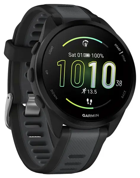 Image of Garmin Forerunner 165 GPS Running Smartwatch - Black
