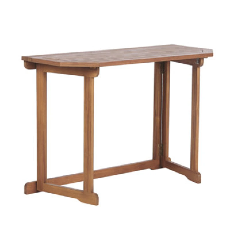 Image of Beliani Balcony Table Treia 110 Cm 47cm Acacia Wood Brown