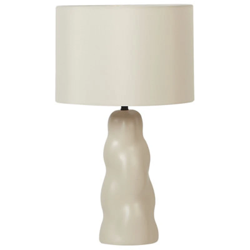Image of Beliani Table Lamp Vilar Ceramic Beige