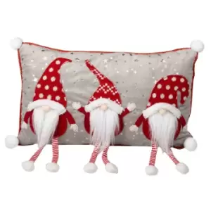 Image of Three Kings Gonklets! Cushion - Red