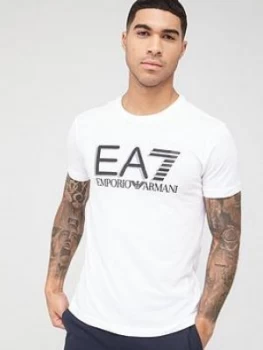 Image of Emporio Armani EA7 Visibility Logo T-Shirt White Size M Men