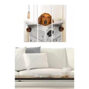 Image of MDF748176064 Multicolor Decorative MDF Painting (3 Pieces)