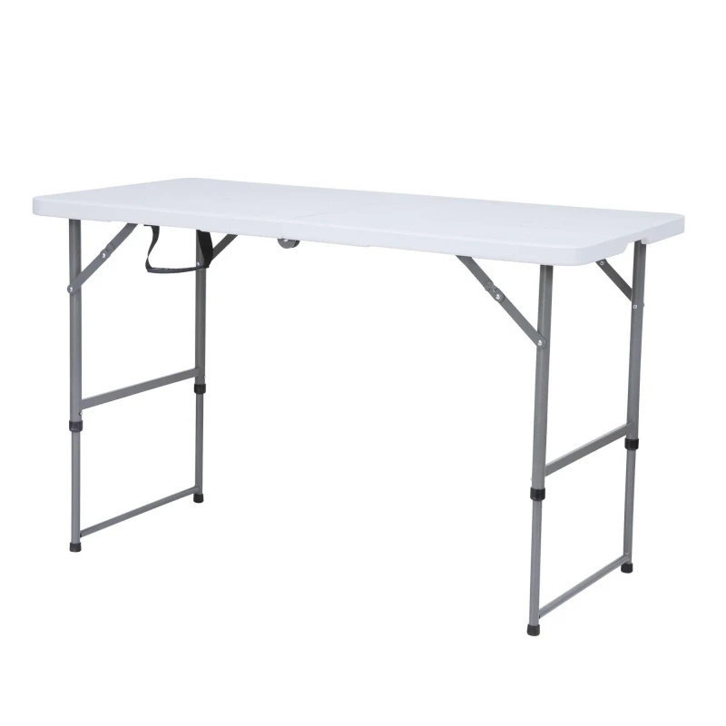 Image of Streetwize Blow Moulded Folding Table 122cm(L)x61cm(W)x73.5 White/Grey unisex 122x61x73
