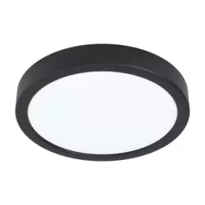 Image of Wall / Ceiling Light Black 210mm Round Surface Mounted 16.5W LED 3000K