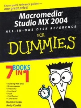 Image of Macromedia Studio Mx 2004 All-in-One Desk Reference for Dummies by Damon Dean Paperback