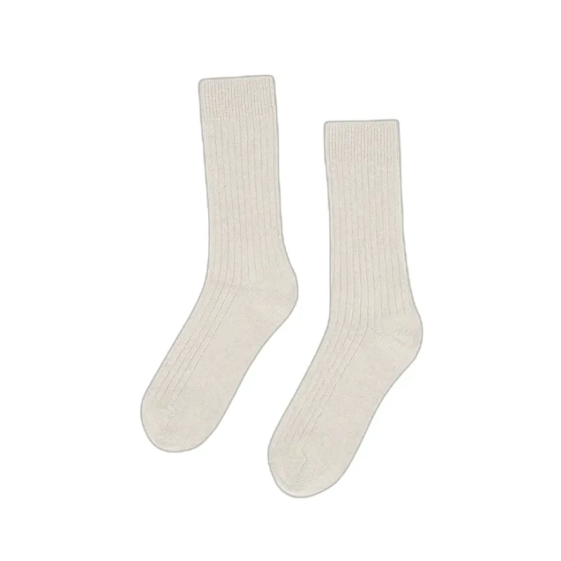 Image of Colorful Standard Football Socks Colorful Standard Optical White Blanc Unisex 36/40