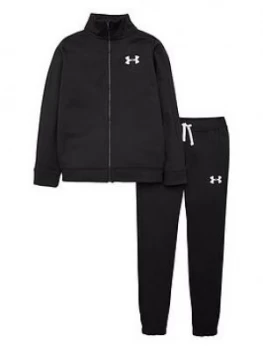 Image of Urban Armor Gear Boys Knit Tracksuit - Black/White, Size 13 Years