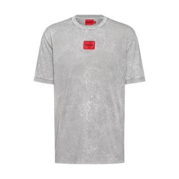 Image of Hugo Logo T Shirt - Grey