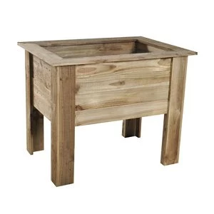 Image of Deep root Wooden Rectangular Planter 100cm