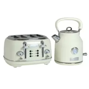 Image of Charles Bentley 1.7L Kettle & 4 Slice Toaster Set WOKERE01CR