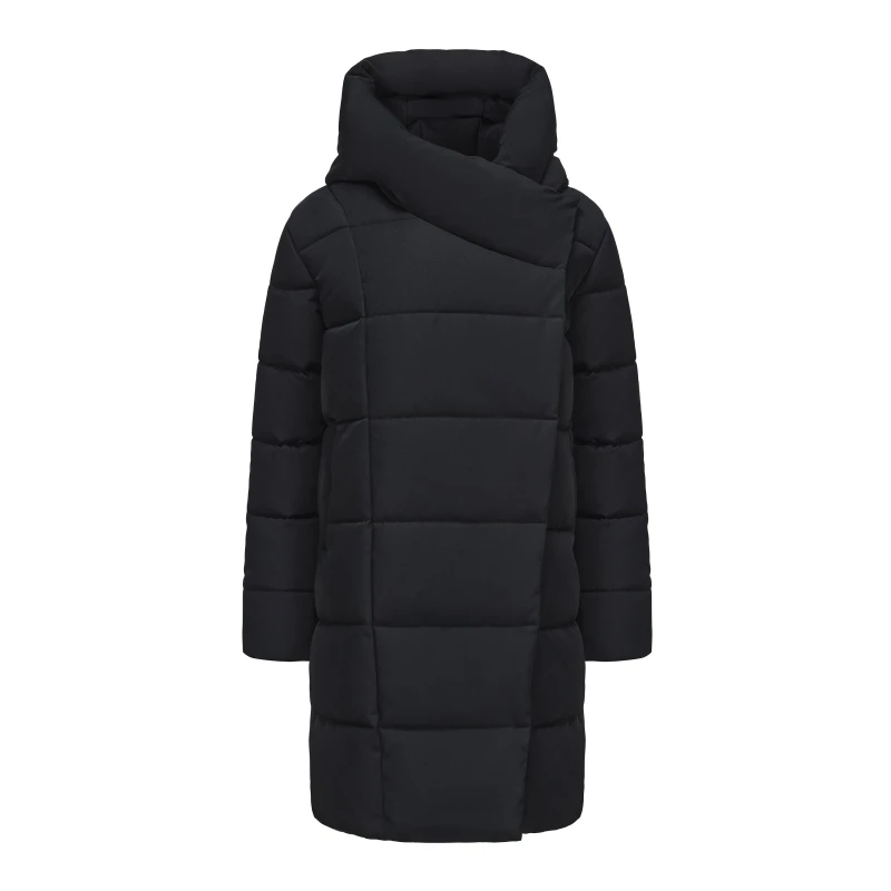 Image of Gelert Kids Ottawa Hooded Long Padded Slim Fit Parka Black female 7-8 (S)