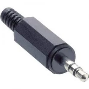 Image of 3.5mm audio jack Plug straight Number of pins 3 Stereo Black Lumberg KLS 40