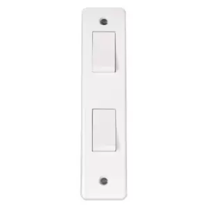 Image of Click Mode 10AX 2 Gang 2 Way Architrave Switch CMA172