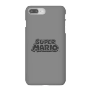 Image of Nintendo Super Mario Distressed Logo Phone Case - iPhone 8 Plus - Snap Case - Gloss