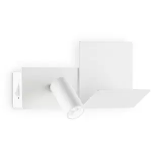 Image of Ideal Lux KOMODO-1 LED Reading Light White, In-Built Switch, 3000K, Non-Dim