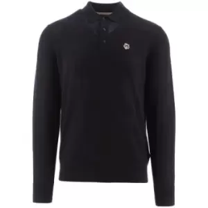 Image of Ted Baker Navy Wembley Long Sleeve Polo Shirt
