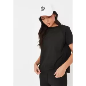 Image of Missguided Short Sleeve Boxy T Shirt - Black