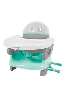 Image of Summer Infant Deluxe Comfort Folding Booster Seat Teal Grey