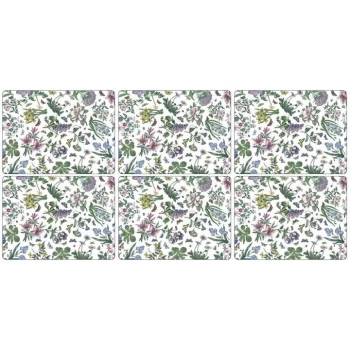 Image of Pimpernel Set of 6 Placemats - Botanic Garden