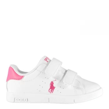 Image of Polo Ralph Lauren Bilton Trainers Childrens - White/Fuschia
