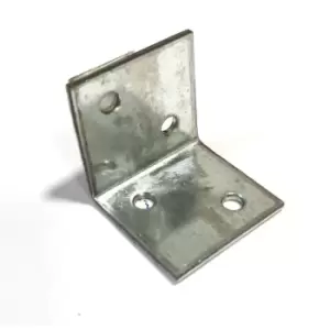 Image of Moderix Angle Corner Bracket Metal Wide Zinc Plated Repair Brace Strong - Size 3