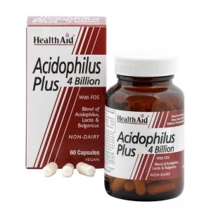 Image of HealthAid Acidophilus Plus (4 Billion) Probiotic Capsules 60