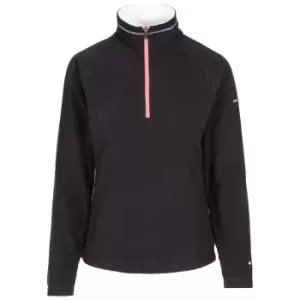 Image of Trespass Womens/Ladies Skylar Fleece Top (S) (Black/White)