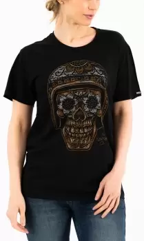 Image of Rokker La Catrina Ladies T-Shirt, black, Size M for Women, black, Size M for Women