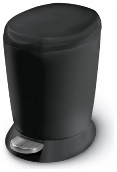 Image of simplehuman 6L Plastic Pedal Bin Black