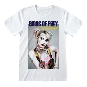 Image of Birds Of Prey - Poster Style Unisex Medium T-Shirt - White