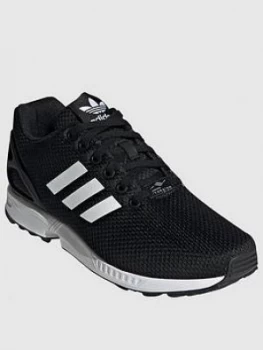 Image of Adidas Originals Zx Flux Trainers - Black/White