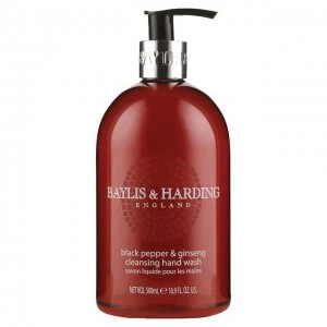 Image of Baylis Harding Black Pepper Ginseng Hand Wash 500ml
