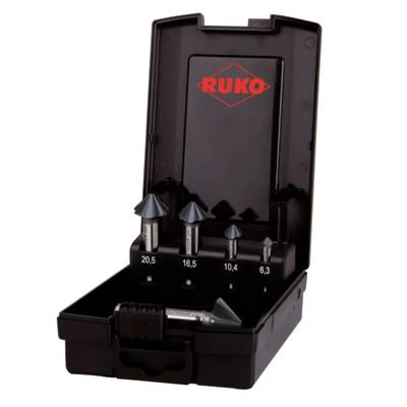 Image of RUKO RUKO ULTIMATECUT 4S 102891PRO Countersink set 5 Piece 6.30 mm, 10.40 mm, 16.50 mm, 20.50 mm, 25mm HSS Cylinder shank 1 Set 102891PRO