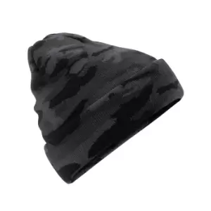 Image of Beechfield Unisex Adults Camo Cuffed Beanie (One Size) (Midnight Camo)