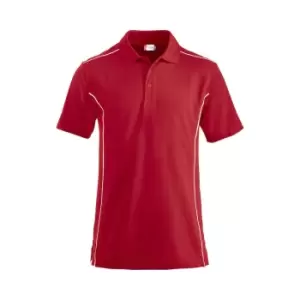 Image of Clique Mens New Conway Polo Shirt (XL) (Red)