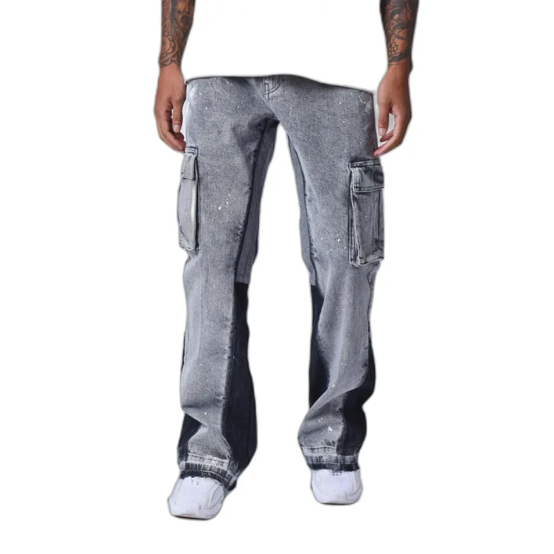 Image of Project X Paris Flared jeans with pockets Project X Paris Noir Male 32