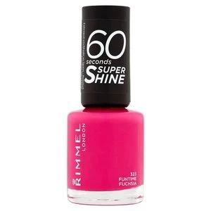 Image of Rimmel Nail Polish 60 Second Funtime Fuschia 8ml Pink