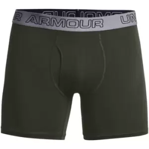 Image of Under Armour Cotton 3 Pack of Boxers Mens - Green
