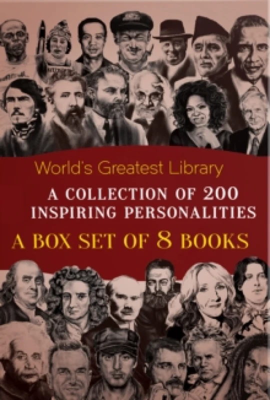 Image of World's Greatest Library : A Collection of 200 Inspiring Personalities : Boxset of 8 Biographies Hardback