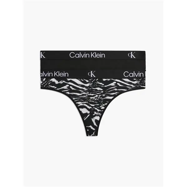 Image of Calvin Klein Modern Thong 2PK - Black 10