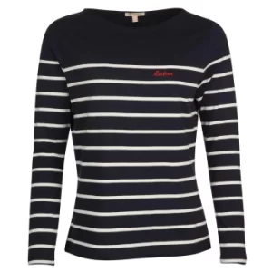 Image of Barbour Womens Bradley Top Navy/Cloud 10