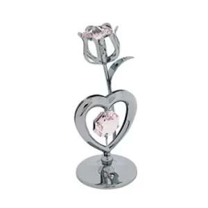 Image of Crystocraft Heart & Tulip with Crystals From Swarovski