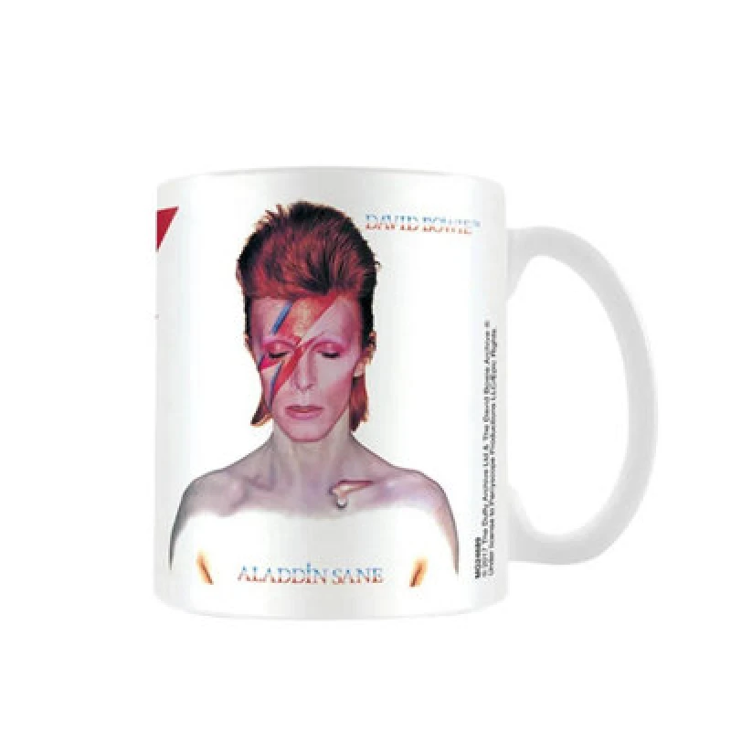Image of David Bowie David Bowie Aladdin Sane Mug in White White One Size Unisex 5059958367449