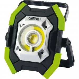 Image of Draper Twin Cob LED Rechargeable Worklight Green