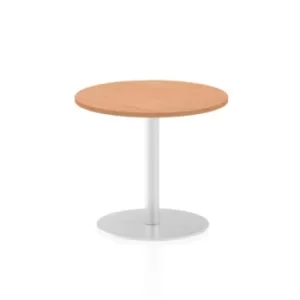 Image of Italia Poseur Table Round 600 Top 725 High Oak