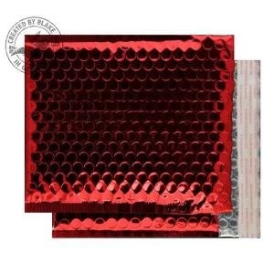 Image of Blake Purely Packaging CD Peel and Seal Padded Envelopes Festive Red