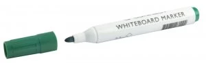 Image of Q Connect Drywipe Marker Green - 10 Pack