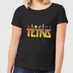 Image of Tetris Multi Blocks Womens T-Shirt - Black - 3XL - Black