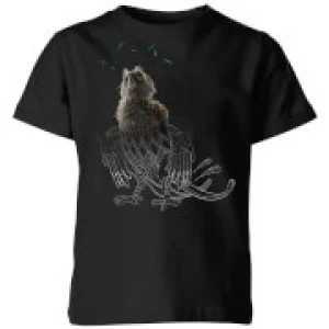 Image of Fantastic Beasts Tribal Augurey Kids T-Shirt - Black - 3-4 Years