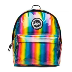 Image of Hype Girls Rainbow Holographic Backpack - Multi